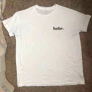 American Eagle distressed boyfriend T-shirt